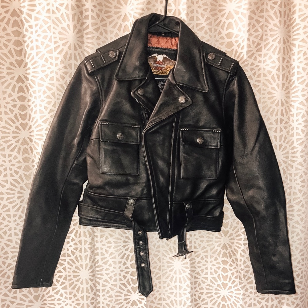 HTF Vintage Harley Davidson Women’s Leather Jacket